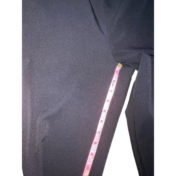 ZARA BASIC Women's Size Small Black Jogger Pants with Red White Side Stripes - Picture 5 of 8